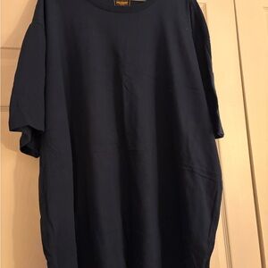 NEW without  tags mens 3XLT The Foundry Supply Co. Navy blue SSCrew Tee